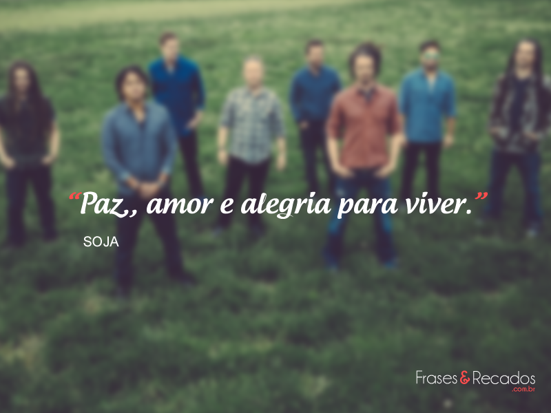 Paz, amor e alegria
